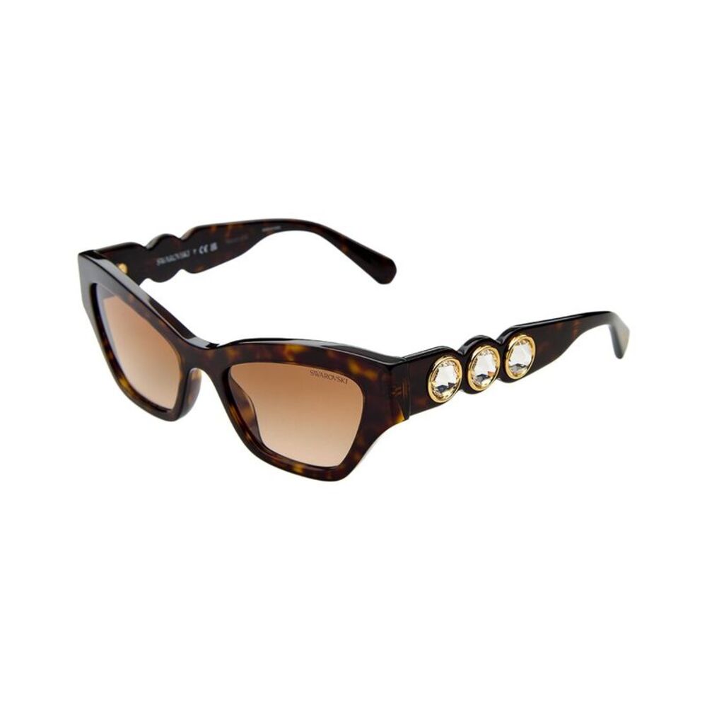 Swarovski Women's Sk602153-Y 53Mm Sunglasses, Brown